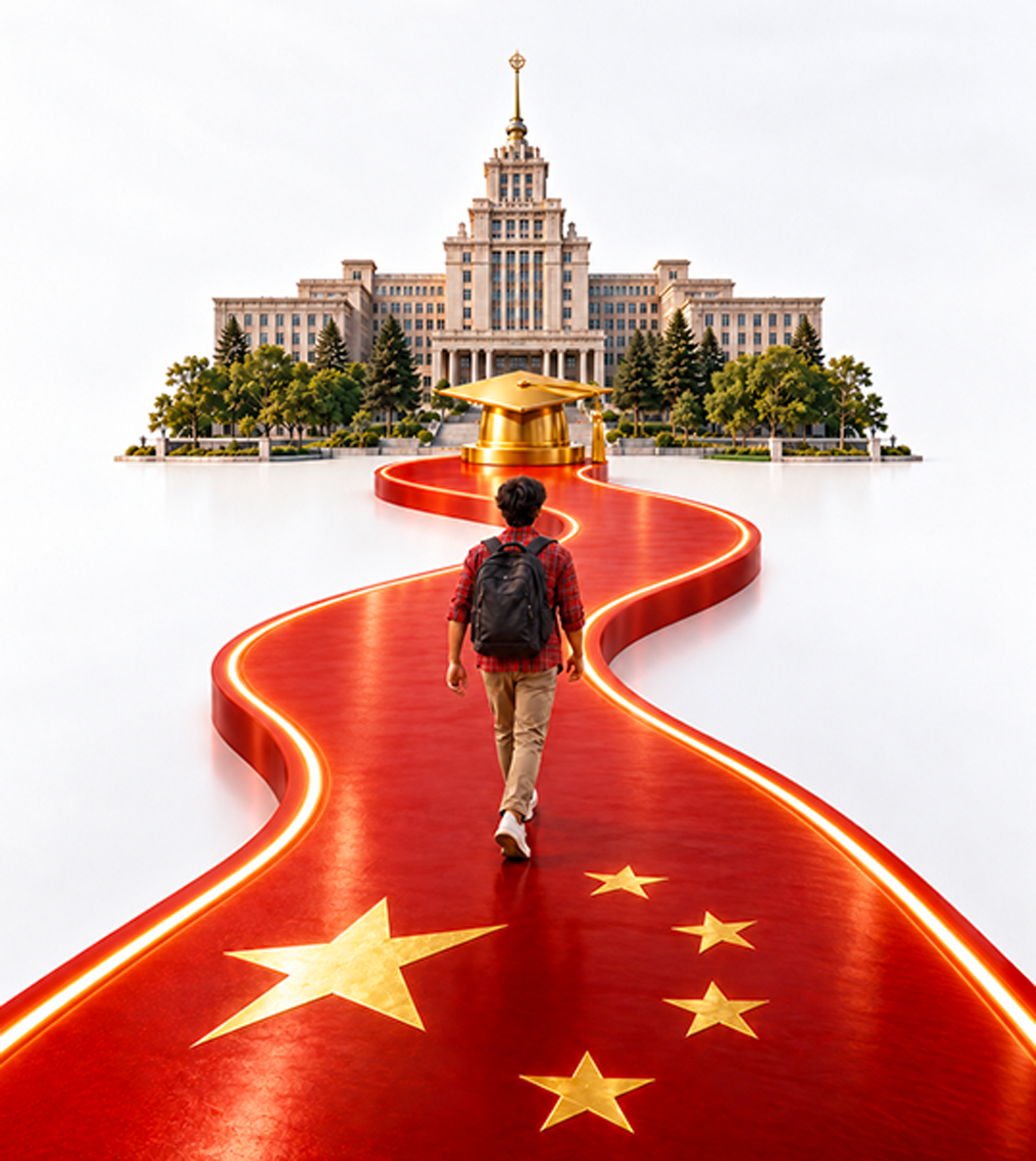 Harbin campus pathway visual