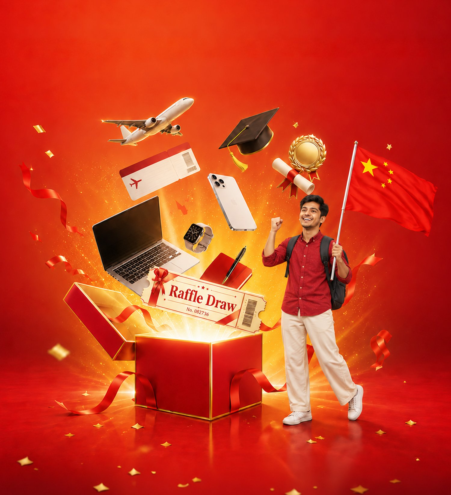 Megamind Plus Dhaka to China raffle prize winner